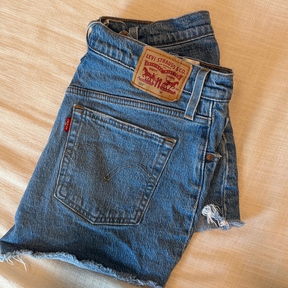 Levi's Pants - Levi's Women's 501 Original High-Rise Distressed Denim Shorts